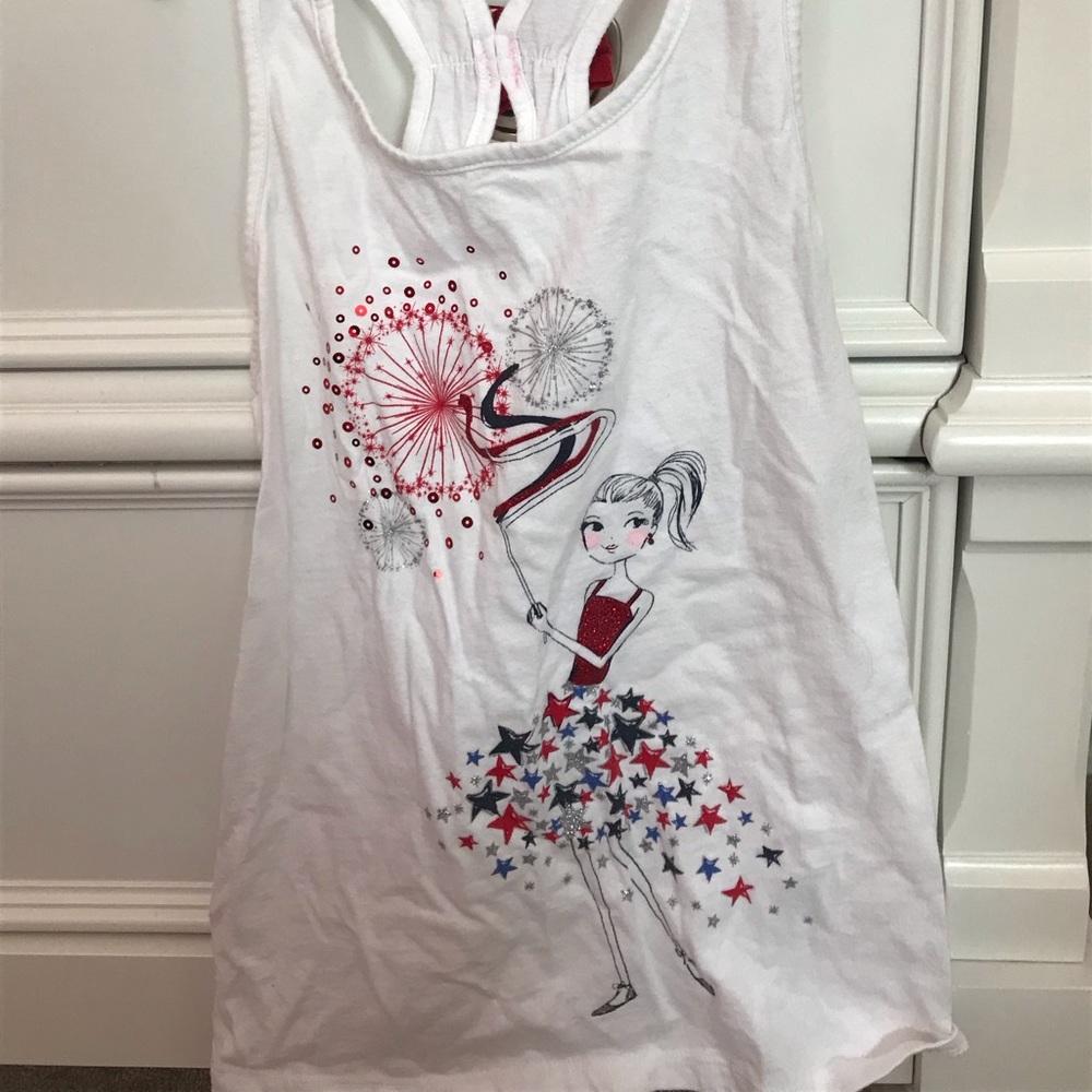 Girls 4th of July shirt